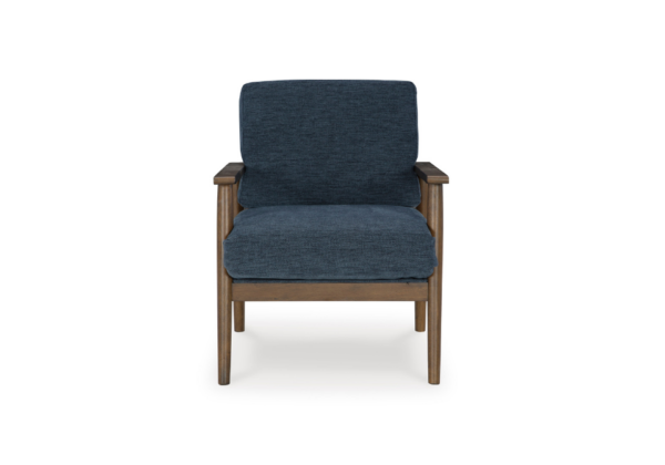 Bixler Navy Showood Accent Chair - Image 4