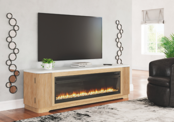 Alternative view of Camdill Extra Large TV Stand w/ Fireplace Insert