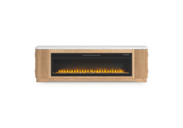 Camdill Extra Large TV Stand w/ Fireplace Insert