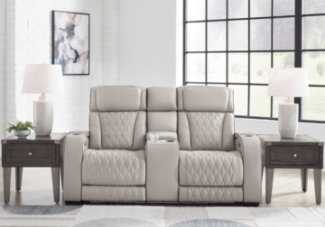 Alternative view of Boyington Gray Power Reclining Loveseat