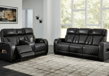 Alternative view of Boyington Black Power Reclining Sofa Set