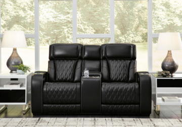 Alternative view of Boyington Black Power Reclining Loveseat