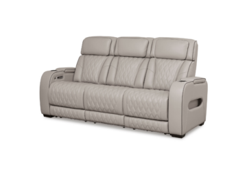 Boyington Gray Power Reclining Sofa