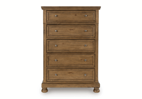 Feddinger Medium Brown Five-Drawer Chest - Image 2