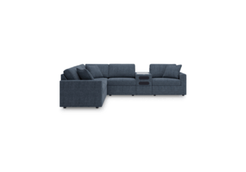 Alternative view of ModMax Ink 6-Piece Sectional with Audio Console