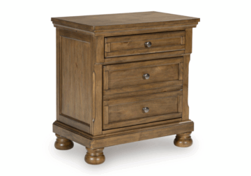 Feddinger Medium Brown Two Drawer Night Stand