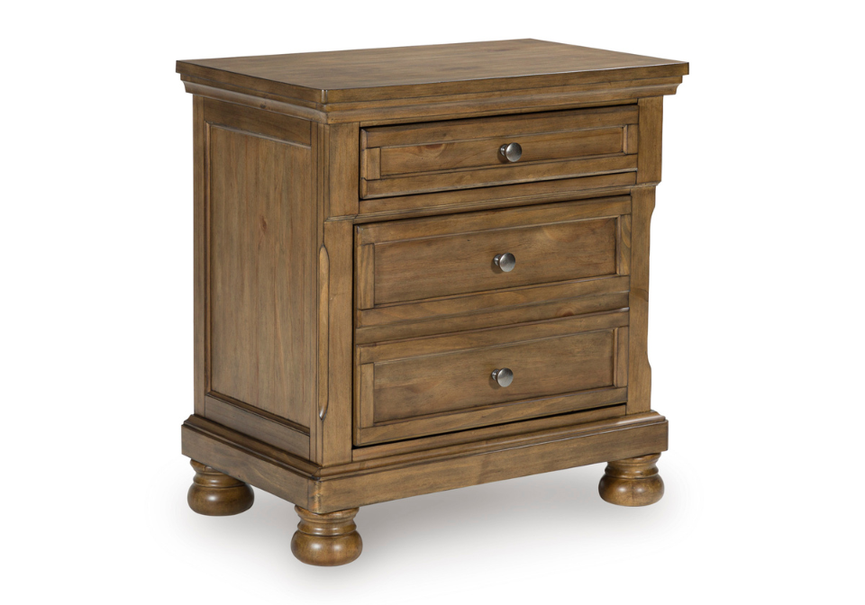 Feddinger Medium Brown Two Drawer Night Stand