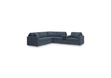 ModMax Ink 6-Piece Sectional with Audio Console