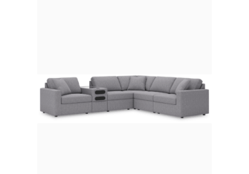 Alternative view of ModMax Granite 6-Piece Sectional with Audio Console