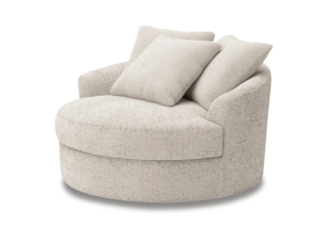 Cuddle Plush Oversized Swivel Accent Chair