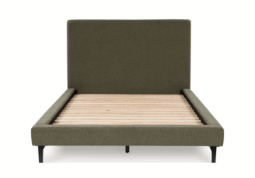 Alternative view of Chirason Green King Upholstered Bed w/ Roll Slats