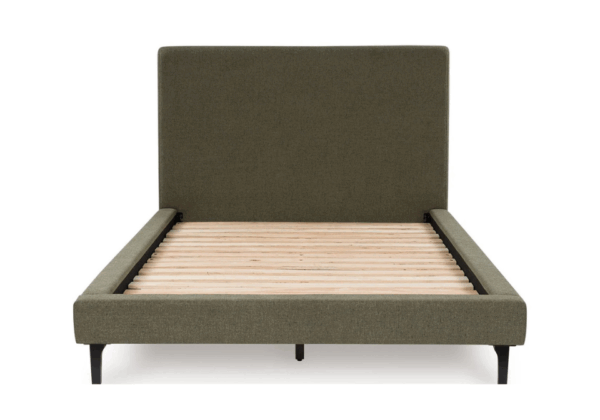 Chirason Green King Upholstered Bed w/ Roll Slats - Image 2