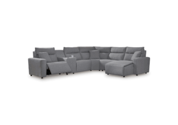 Alternative view of ModMax Salt and Pepper 6 Piece Reclining Sectional