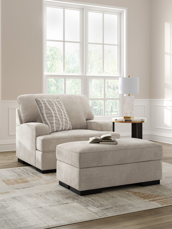 High Profile Taupe Ottoman - Image 3