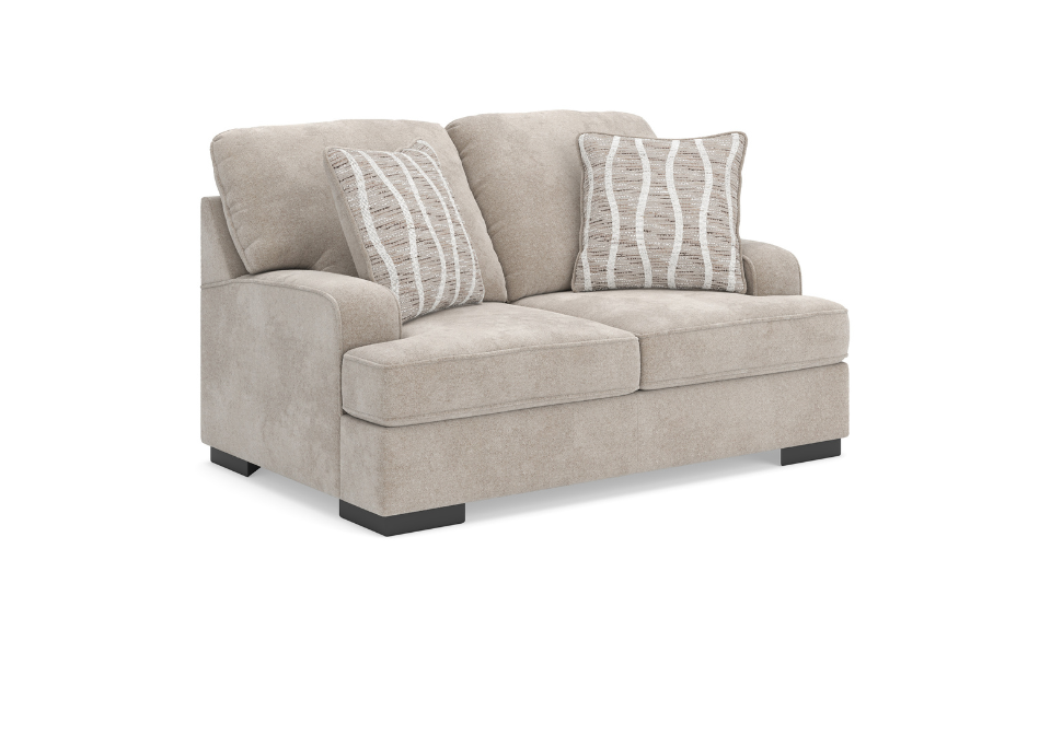 High Profile Taupe Loveseat
