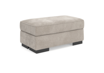 High Profile Taupe Ottoman