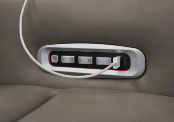 5Z-Comfort Coin Power Reclining Loveseat with Adjustable Headrest - Image 4