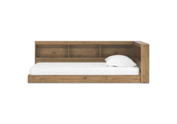 Alternative view of Deanlow Honey Twin Bookcase Storage Bed