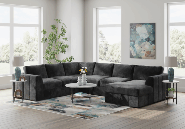 Armfield Pop-Up Sleeper Four-Piece Sectional with Storage Chaise - Image 2