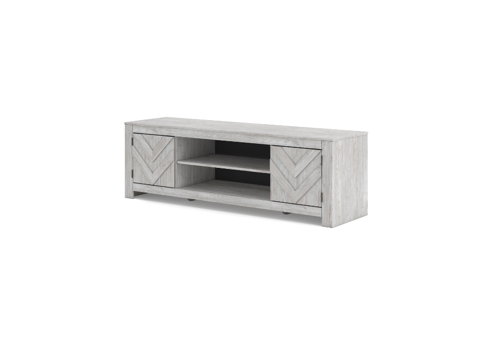 Cayboni White Large TV Stand