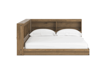 Alternative view of Deanlow Honey Full Bookcase Storage Bed