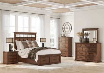 Taffenbrook Brown Queen Five-Piece Set