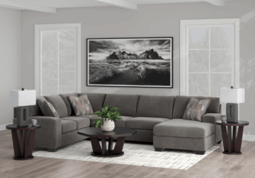 Clarington Three-Piece Sectional with RAF Chaise
