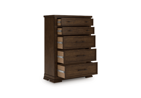 Taffenbrook Brown Five-Drawer Chest - Image 2