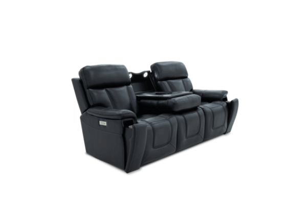 Fraser Black Power Reclining Sofa - Image 2