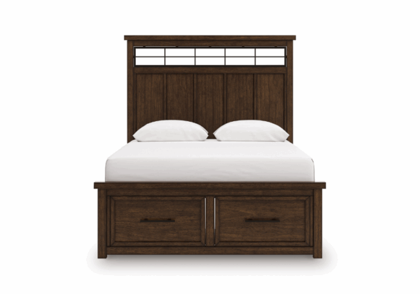 Taffenbrook Brown Queen Panel Storage Bed - Image 3