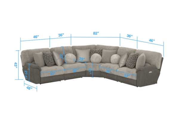 Rendezvous Five-Piece Sectional - Image 9