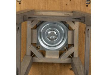 Alternative view of Lindsey Farm White Counter-Height Swivel Chair