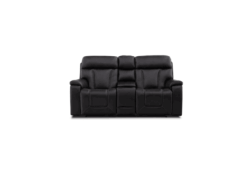 Fraser Black Power Reclining Loveseat