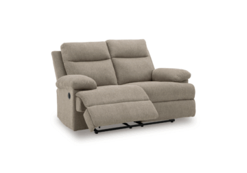 Alternative view of Side-Swipe Mocha Reclining Loveseat