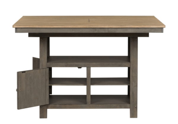 Lindsey Farm Gray Gathering Table w/ 4 Stools - Image 2
