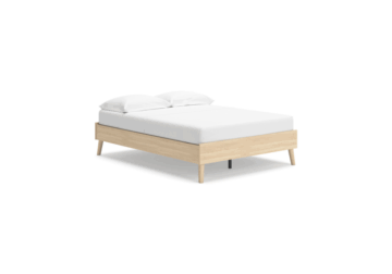 Cabinella Tan Full Platform Bed