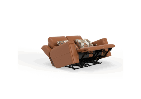 Arezzo Whiskey Power Reclining Loveseat - Image 3