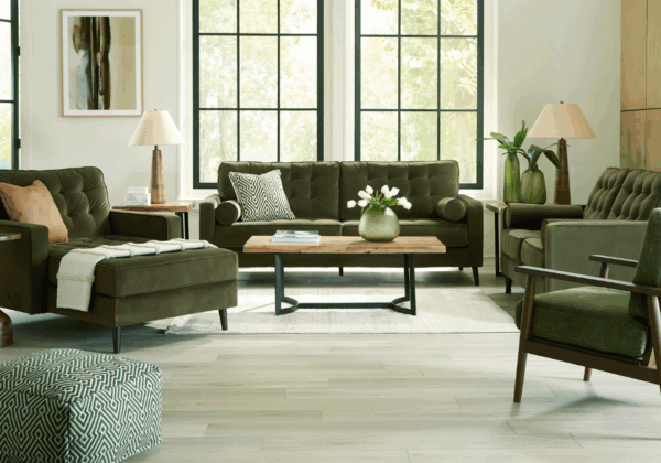Reveon Lakes Olive Loveseat - Image 7