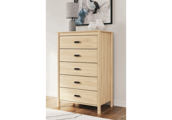Cabinella Tan Five Drawer Chest - Image 3