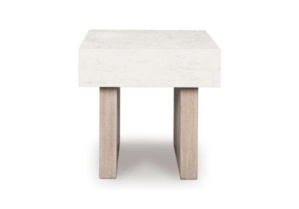 Jorlaina Light Gray Square End Table - Image 2
