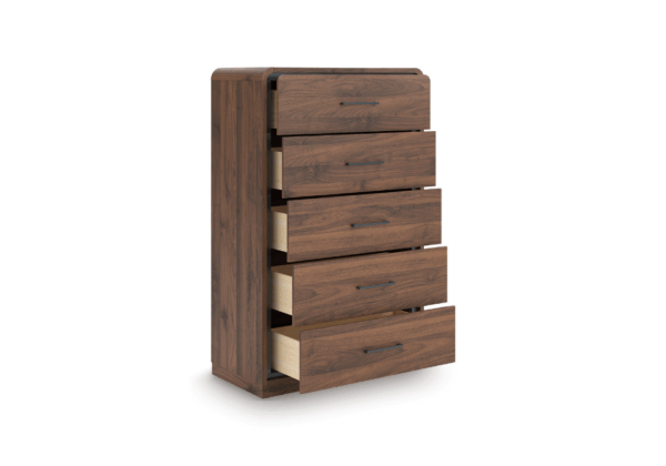 Fortlorn Walnut Brown Five-Drawer Chest - Image 2
