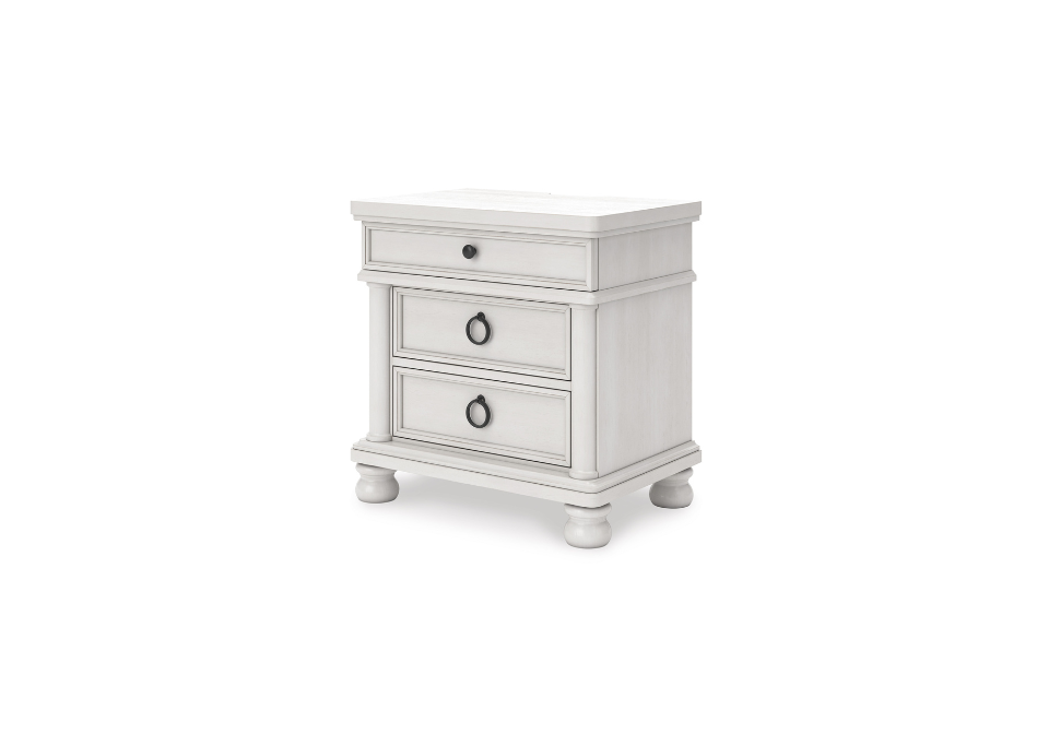 Rowlenstown White Nightstand