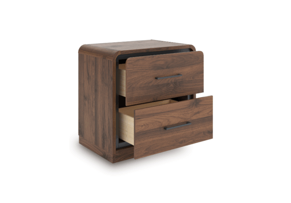 Fortlorn Walnut Brown Two-Drawer Nightstand - Image 2