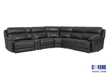 Alternative view of Madrid Granite 6 Piece Power Reclining Sectional