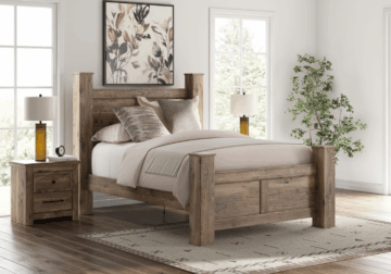 Alternative view of Rusticott Brown Queen 4-Piece Set