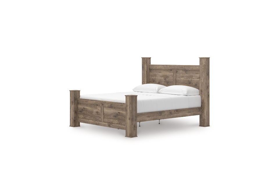 Rusticott Brown King Poster Bed