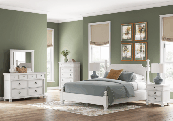 Rowlenstown White King Poster Bed - Image 2