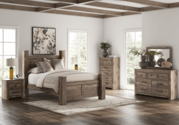 Rusticott Brown Queen 4-Piece Set