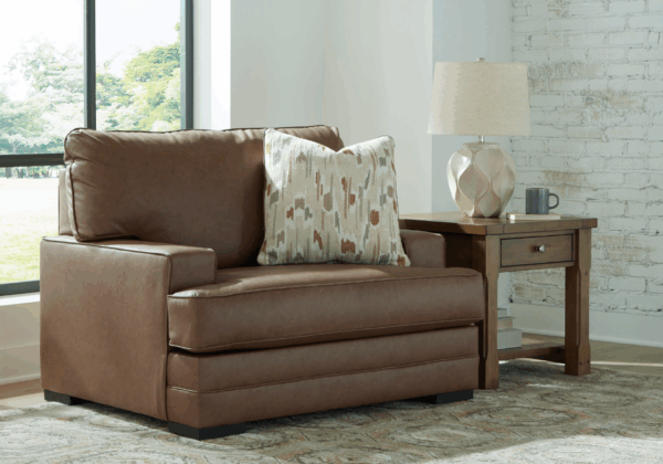 VillaCourt Caramel Chair and a Half - Image 4