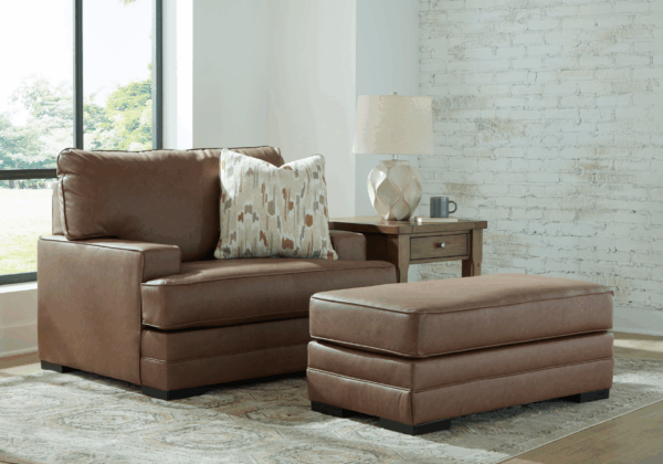 VillaCourt Caramel Chair and a Half - Image 3